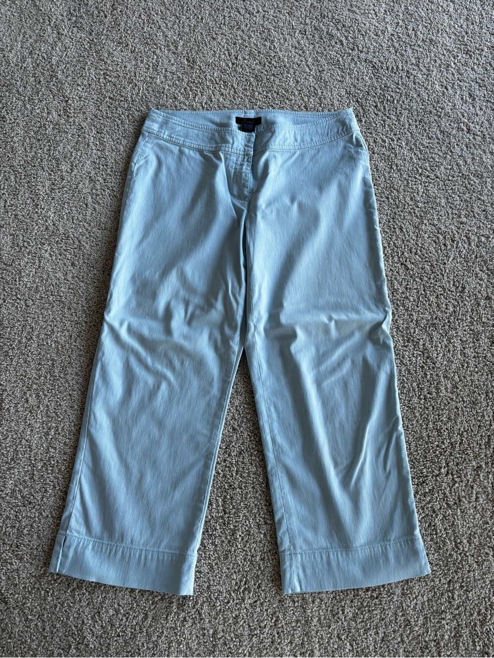 Frenchi Pale Blue Stretch Capris